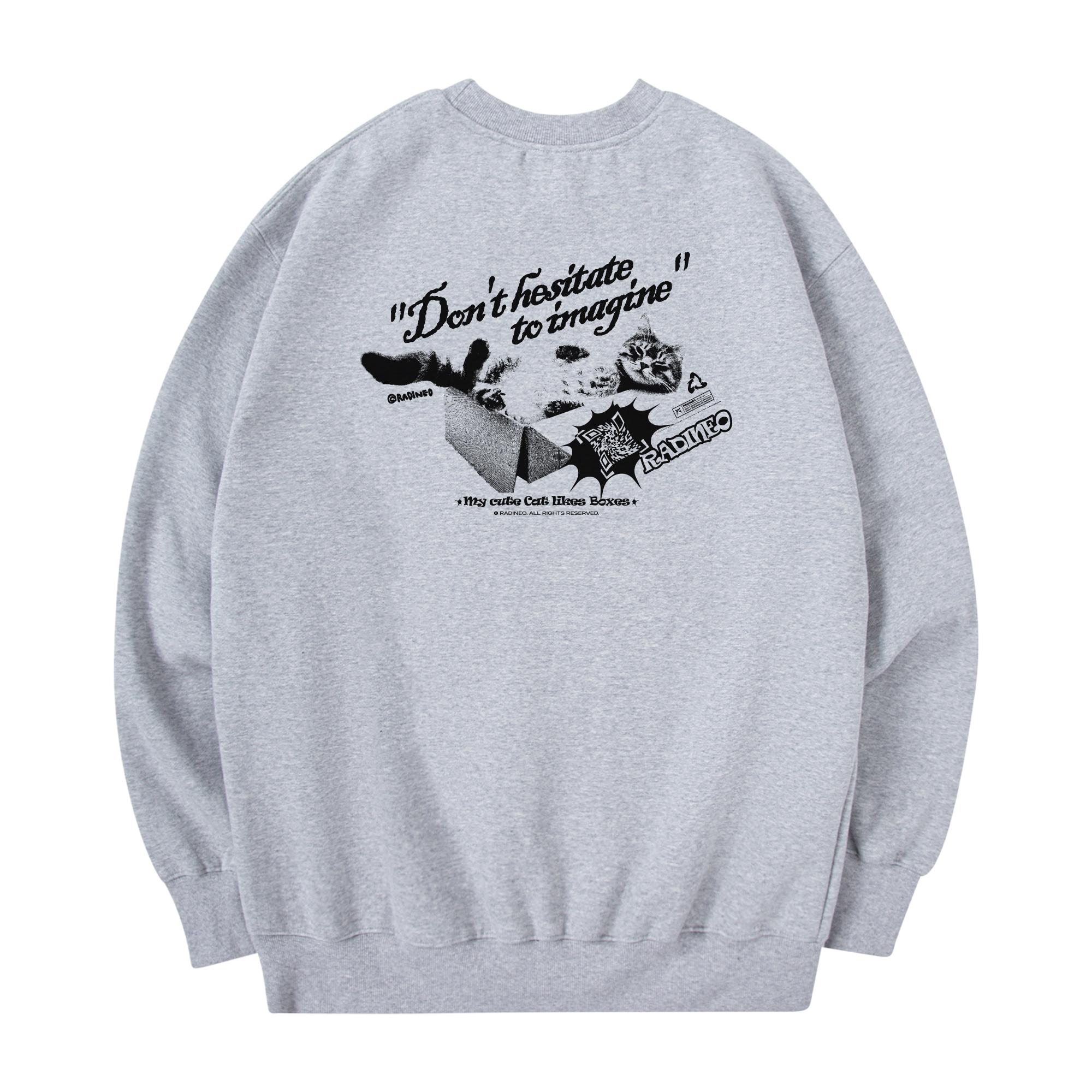 Свитшот Radineo с кошкой Серый Gray (Gray)/L