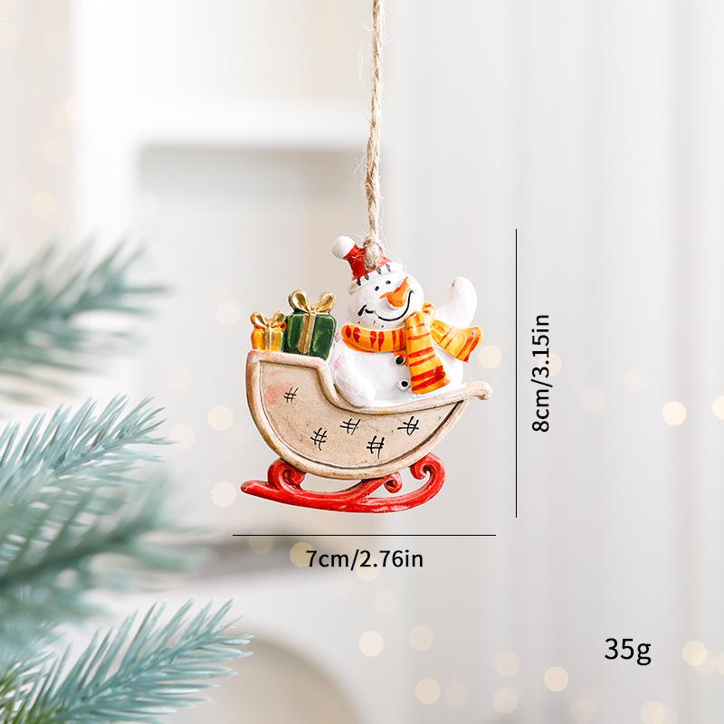 Cross-border Christmas Reindeer Ornaments: Cartoon Tree Decorations & Holiday Accessories