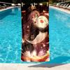 Genshin Impact Print Beach Towel Design, Soft, Lightweight. for Home Bathroom, Spa, Pool, Yoga, Surfing, Camping, Gift for Family, Friend