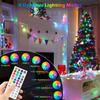 Mlambert 99Ft 300 LED Christmas String Lights Outdoor Indoor, 17 Solid Colors 8 Multicolors 8 Lighting Modes RGB Twinkle Fairy Rope Lights with