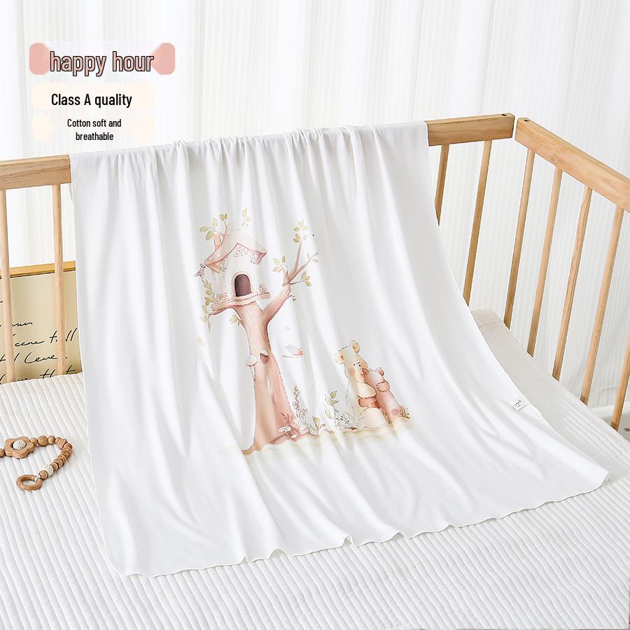 A-grade Bamboo Cotton Baby Swaddle Blanket – Newborn & Toddler Nap Blanket