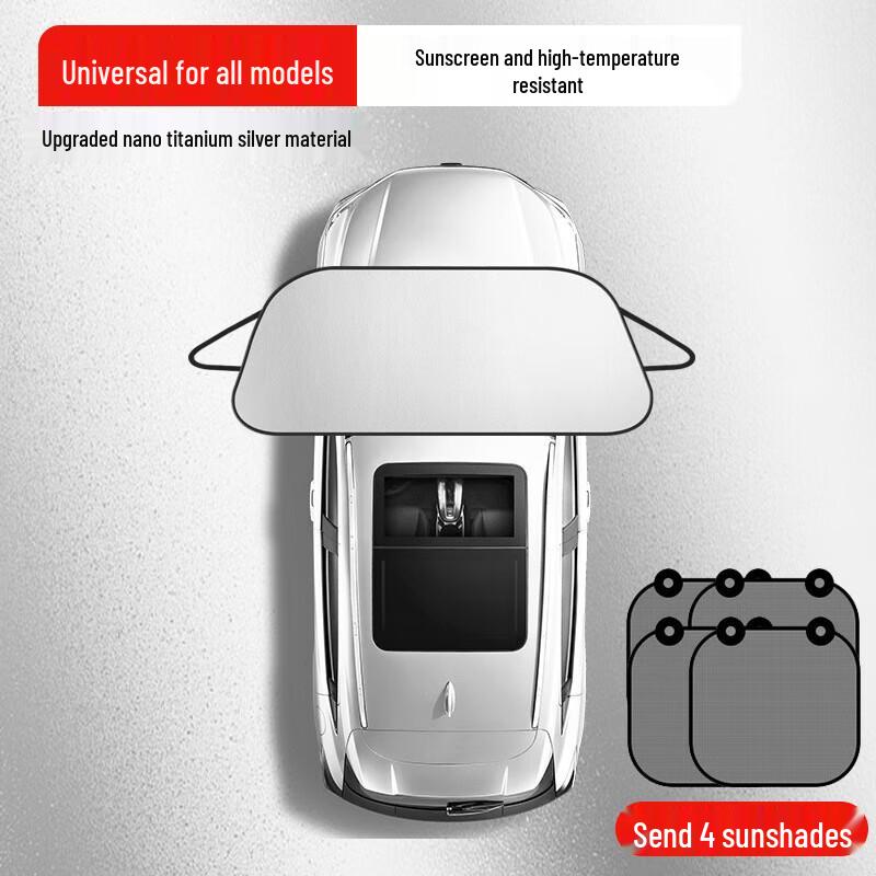 Automatic Car Windshield Sunshade Umbrella Set