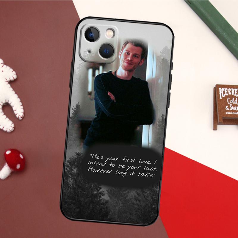 Klaus Mikaelson Vampire Diaries Case For iPhone 16 15 14 13 12 Mini 11 Pro Max X XR XS 7 8 Plus Soft Bumper Cover