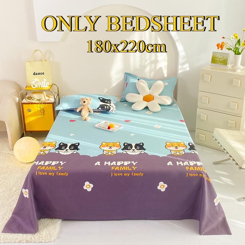 Bettlaken Hautfreundlich Gebürstet Verdickt Doppel Einzelbett Mehrspezifikationslaken für Alle Jahreszeiten