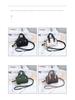 Genuine Leather Mini Lanyard Coin Purse - Ladies Bowling Style Lipstick Storage Bag