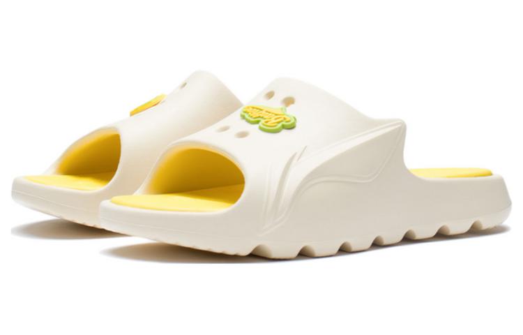 Li Ning Slide Slippers Women's Vanilla Yellow ABTS004-2