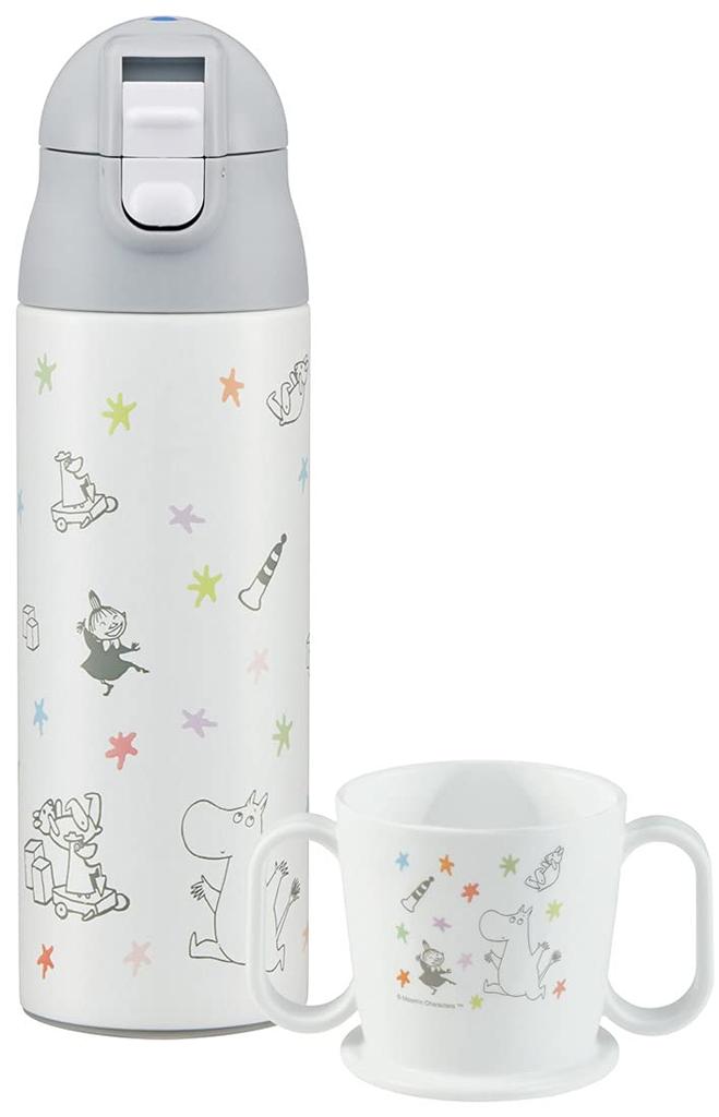Skater SMIB5-A Insulated Stainless Steel Bottle for Formula Preparation, 500ml, Moomin Star Design