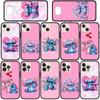 Phone Case for iPhone 17 16 15 Plus X 16E Huawei P30 P20 Lite Redmi Note 14 12 11 13 Pro Max OPPO A60 A80 A40 A18 A38 Blue Lilo Cute Stitch Pink Cover