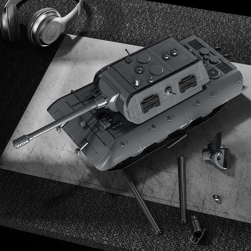 E-100 HEAVY TANK Military Series Building Blocks Model War  Bricks Sets MOC Creative Toys for Adult Christmas Gifts