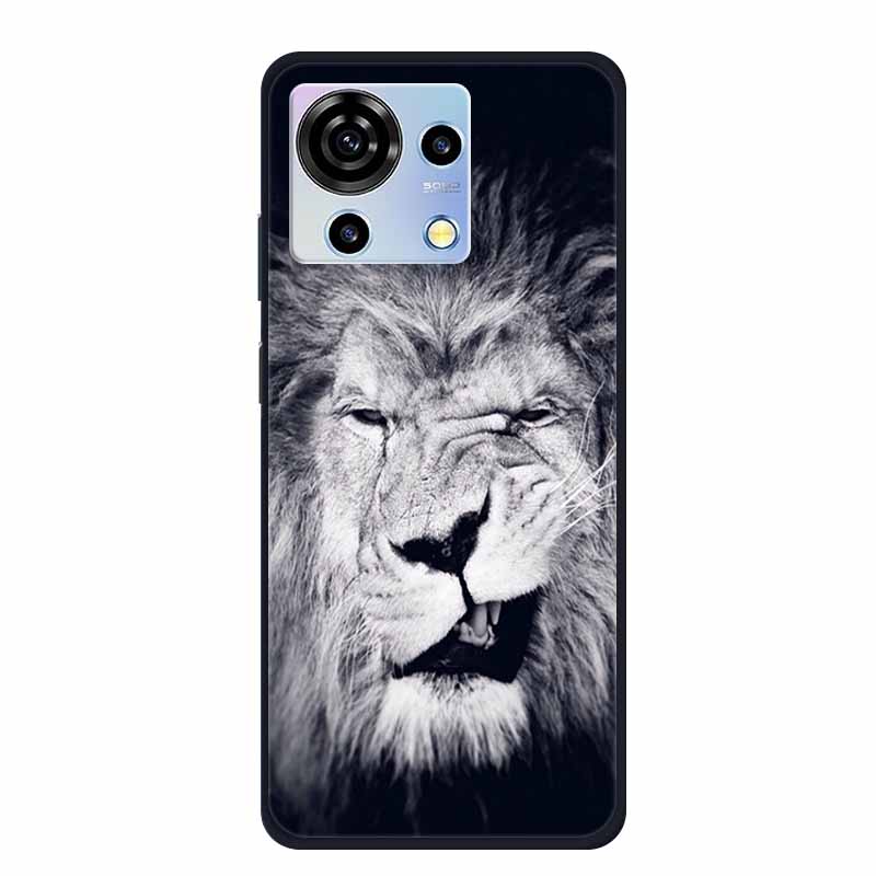 For ZTE V50 Vita Phone Case TPU Soft Back Cover Cartoon Luxury Silicone Phone Cases for ZTE Blade V40 V 40 50 Vita Animal Funda