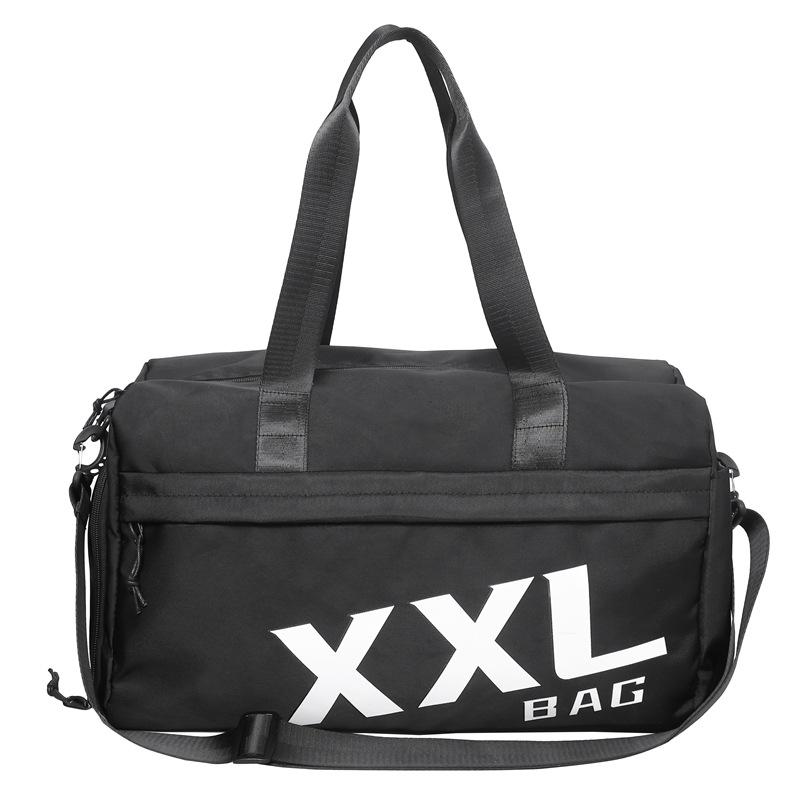 Cestovní taška na krátké vzdálenosti Velkokapacitní obchodní kabelka crossbody Fitness taška Sportovní taška se samostatnou suchou a mokrou přihrádkou Taška na jógu