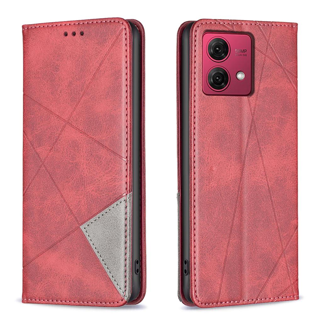 Custodia A Portafoglio In Pelle Per Motorola Edge 30 5G – Con Chiusura Magnetica, Slot Per Carte, Cavalletto, Rosa