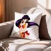CUTE R-Rei Hino Sailor Mars  Pillow Case Pattern Printed Pillowcase For Living Room Sofa Cushion Cover