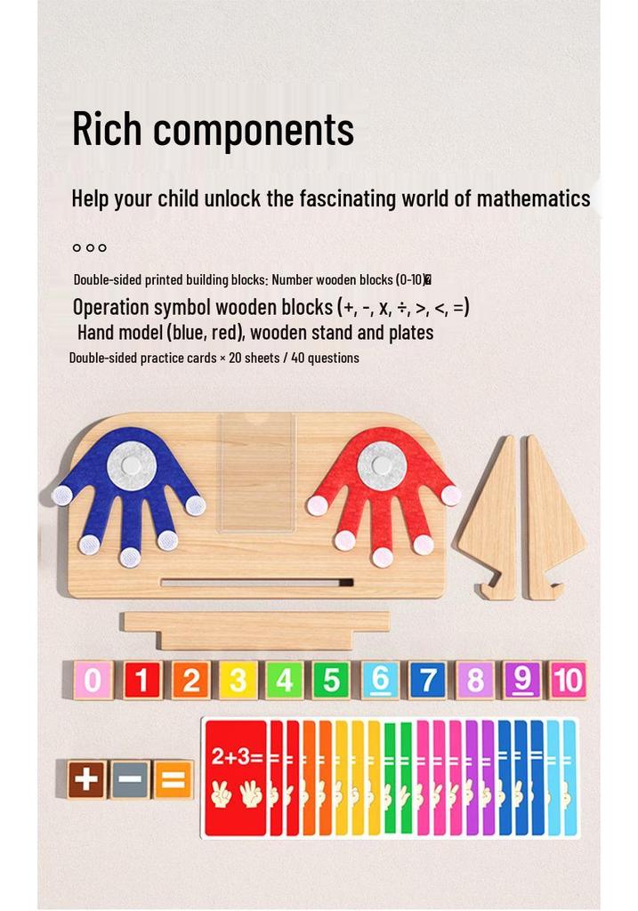 Montessori Counting Beads: Early Math & Calculation Blocks for Kids