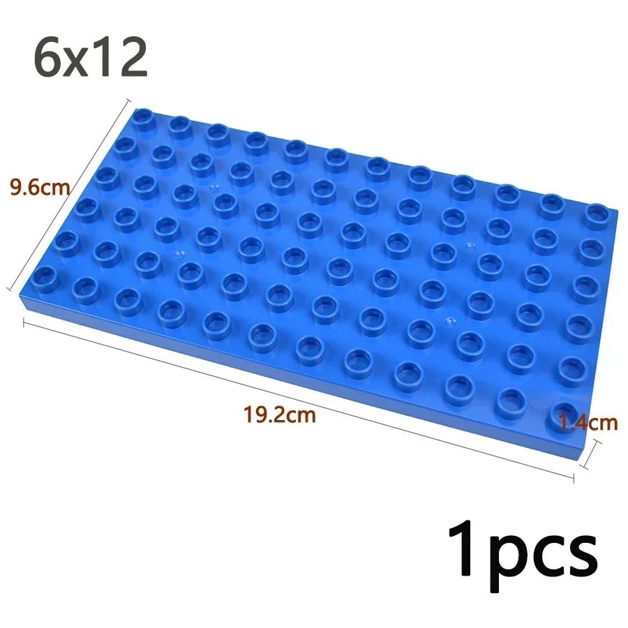 Double Sided Plate Creative Large Particle Double Floors Building Block BasePlate DIY Bricks Compatible Big Size Kid Toy Duploes