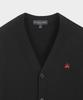 Brooks Brothers Wool Cardigan (Black) (Bbwcmbf405)