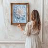 Pearl White Flowers DIY Diamond Art Kits 15.7x19.6inch Gem Art Diamond Painting Kits Without Frame for Adults Gift Idea Home Wall Decor