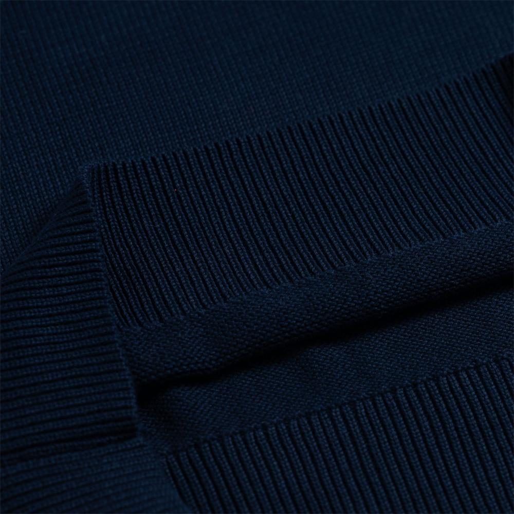 Polo Ralph Lauren Solid Color Small Pony Embroidered High Neck Long Sleeve Knit Sweater Men sweater Navy-Blue 710857915-002