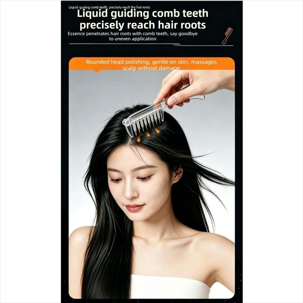Hair Care Mini Portable Head Applicator Anti-Frizz Massage Guide Liquid Comb Women