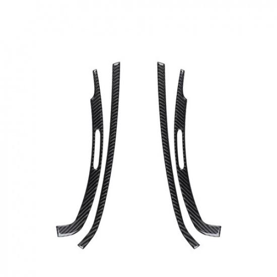 4pcs Carbon Fiber Mist Eliminator Outlet Cover For Benz Smart Fortwo 2011-2015
