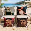 Rapper Singer Rrauw Alejandro Cushion Cover Silky Short Plush Invisible Zipper Dustproof Sofa Pillow Case For Home Decor