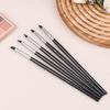 Schwarzer Silikon Eyeliner Pinsel Klinge Mehrzweck Augenbrauen Lippenstift Pinsel Einfach zu Verwenden Nagellackstift Augenformung Make-up