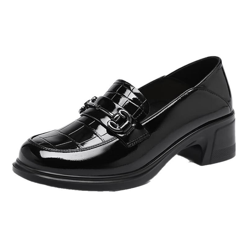 Red Dragonfly Women s Patent Leather Platform Loafers WTB152561 37