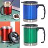 Stainless Steel With Lid Handle Insulated Bottle Coffee Tea Flask Cup Vacuum Cup Travel Mug