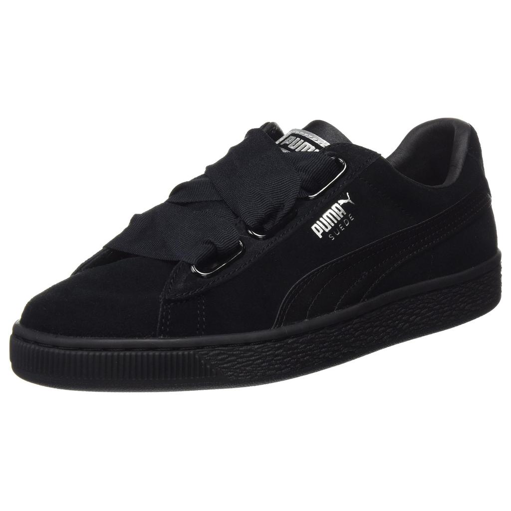 Puma Suede Shock Absorbing Durable Low Top Sneakers Women Sneakers Black 366922-01