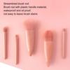 5pcs Makeup Brush Set Eyeshadow Loose Setting Powder Portable Complete Mirror Cosmetic Brushes Kit