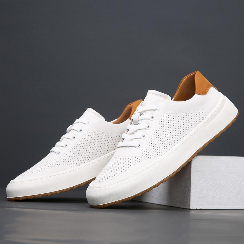 Italian Mens Summer Casual Shoes High Quality Breathable Sneakers Copfy Thick Soles Designer Oxford Shoes Men Running Sport Shoe
