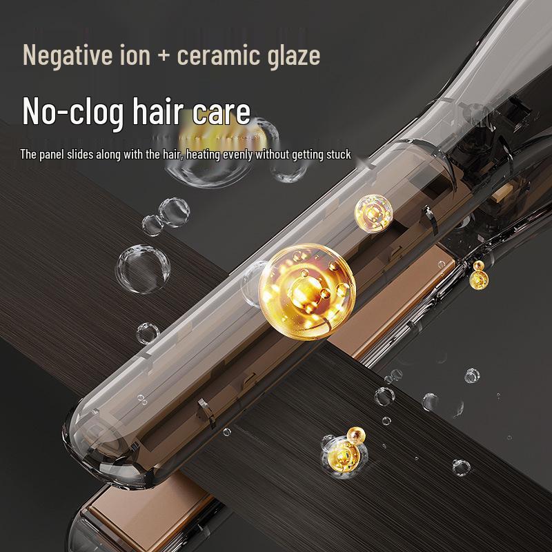 Men's Dual-Use Hair Straightener and Curler - Mini Splint for Fluffy Perm Styles