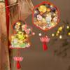 Handmade Mid-Autumn Festival Lantern DIY Glowing Light-Up Bunny Lantern  Photography Props