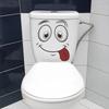 Cute Cartoon Toilet Sticker Self Adhesive Waterproof Removable Funny Bathroom Home Decor Toilette Decoration Bathroom Sticker