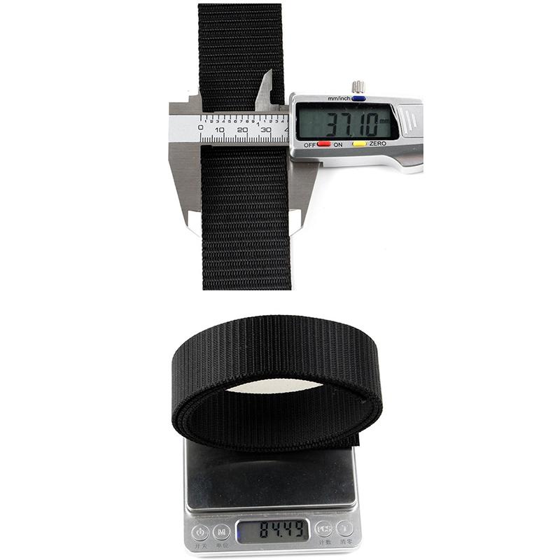 Men'S Belt Automatic Metal Buckle Imitation Nylon Webbing Outdoor Work Belt Toothless Automatic Buckle Casual Sports Canvas Belt