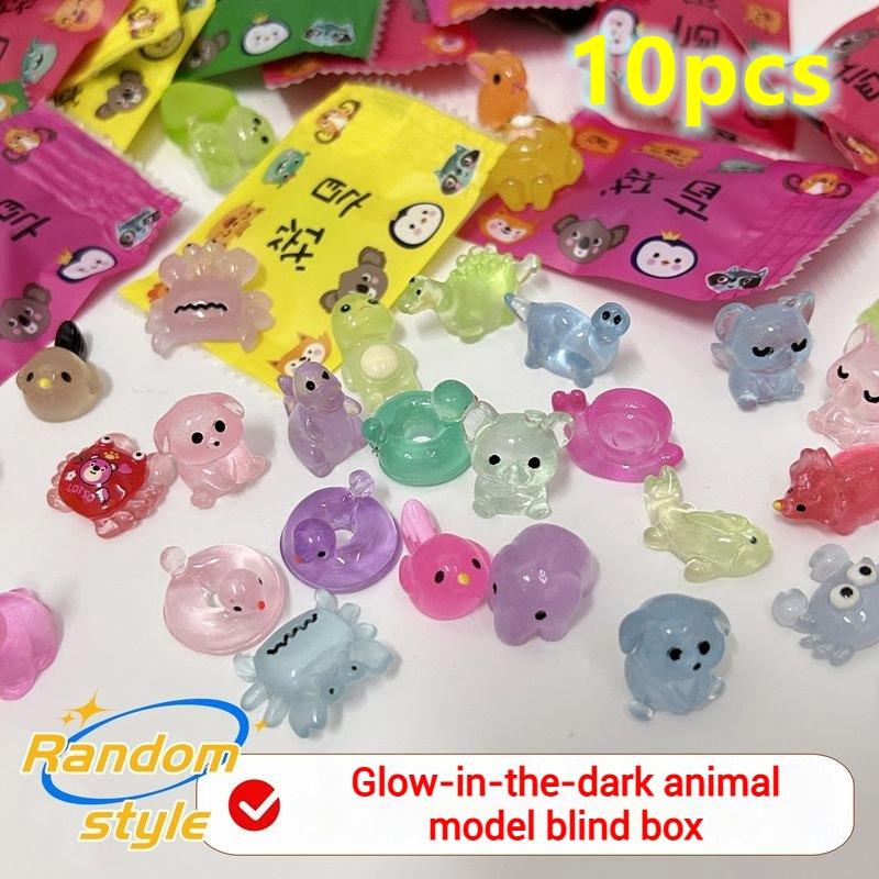 

10/20/30/60PCS Random Mini Animals Blind Bag Office Desktop Ornaments Luminous Kawaii Animal Micro Landscape Surprise Blind Box AS SHOWN
