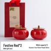 Ceramic Persimmon Sealed Jars Gift Set