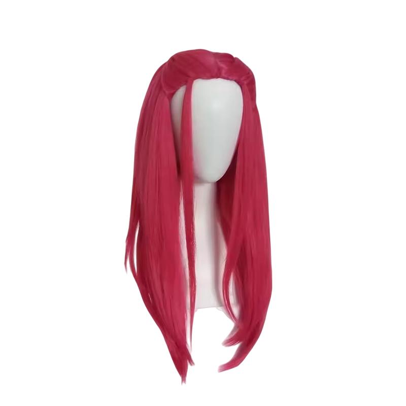Perucas Cosplay Kpop Hunters Rumi Mira Zoey para Crianças Meninas Anime Hunters Cabelo Longo Roxo Preto Peruca Sintética Trançada Adereço de Fantasia