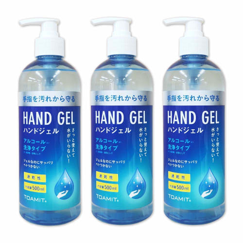 TOAMIT Toa Sangyo Hand Gel 500ml (Set of 3)