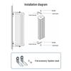 Weishu HW-545 45W Waterproof Outdoor Passive Audio Column Speaker (CN Version)