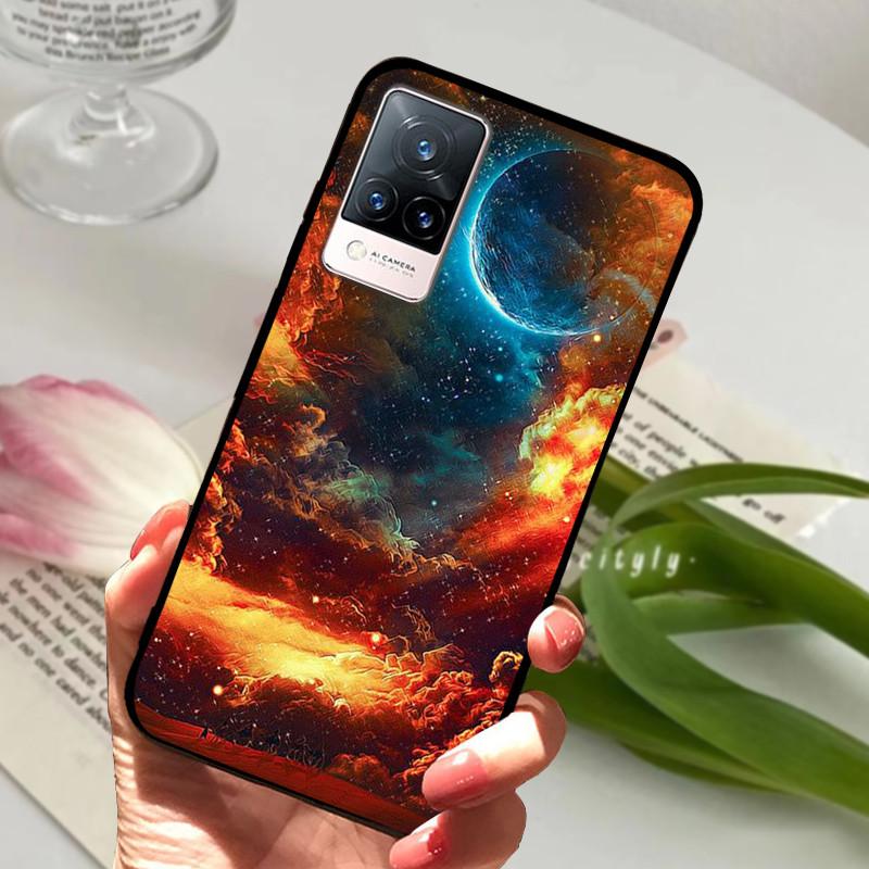 For vivo V21 5G 4G V21E Case Soft Silicone Phone TPU Coque Cover for Vivo V21E v21 V 21e 21 V2050 V2061 Protective Fundas Shell