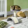 Cat Tree, Kitten Scratcher Activity Centre, with Sisal Scratching Post, Toy Ball - Grey