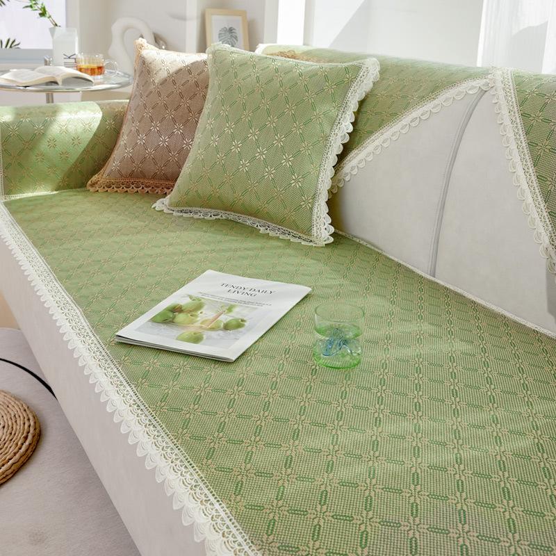 

New Summer Sofa Cushion Living Room Sofa Cushion Seat Cushion Non-Slip Ice Silk Rattan Mat Cool Mat 70*70cm