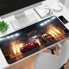 1 Stück Autos Flammen Gaming-Mauspad Tastatur Schreibtischmatte Rutschfeste Gummikante Wasserdichtes Computer-Mauspad für Büro Heimdekoration S1178