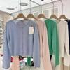 Spring Sweet Versatile and Thin Gentle Thin Knitted Cardigan Single-breasted Soft Waxy Sweater Jacket Women