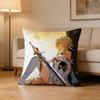 GGenshin Lumine Impact  Pillow Case Cushion Cover Throw Pillow Case For Car Sofa