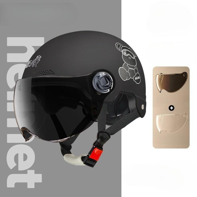 Electric Vehicle Four-season Helmet Motorcycle Helmet Summer Sun Protection Women's Helmet Men's Electric Vehicle Half Helmet