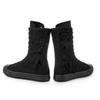 Neue Freizeitschuhe Segeltuchschuhe Innenreißverschluss Gummischuhe Mittelschaft Damenschuhe Trend