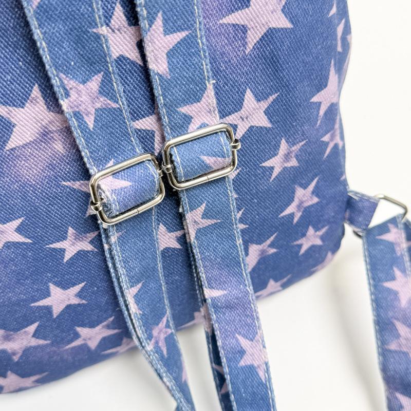 Schoolbag Korean version ins wind star mini backpack cowgirl lazy wind college student charming cute girl small backpack