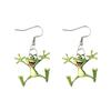 Frog Pendant Dangle Earrings 2D Acrylic Frog Pendant Earrings Cartoon